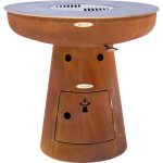 Barbecue brasero en acier  Nero Hauteur 79 cm Diamètre 82 cm. – Image 3