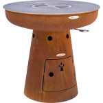 Barbecue brasero en acier  Nero Hauteur 79 cm Diamètre 82 cm.