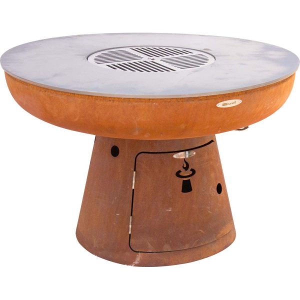 Barbecue brasero en acier  Nero Hauteur 84 cm Diamètre 102 cm.