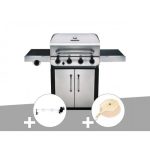 Barbecue à Gaz Char-Broil Convective 440 S inox + Tournebroche + Kit pour pizza