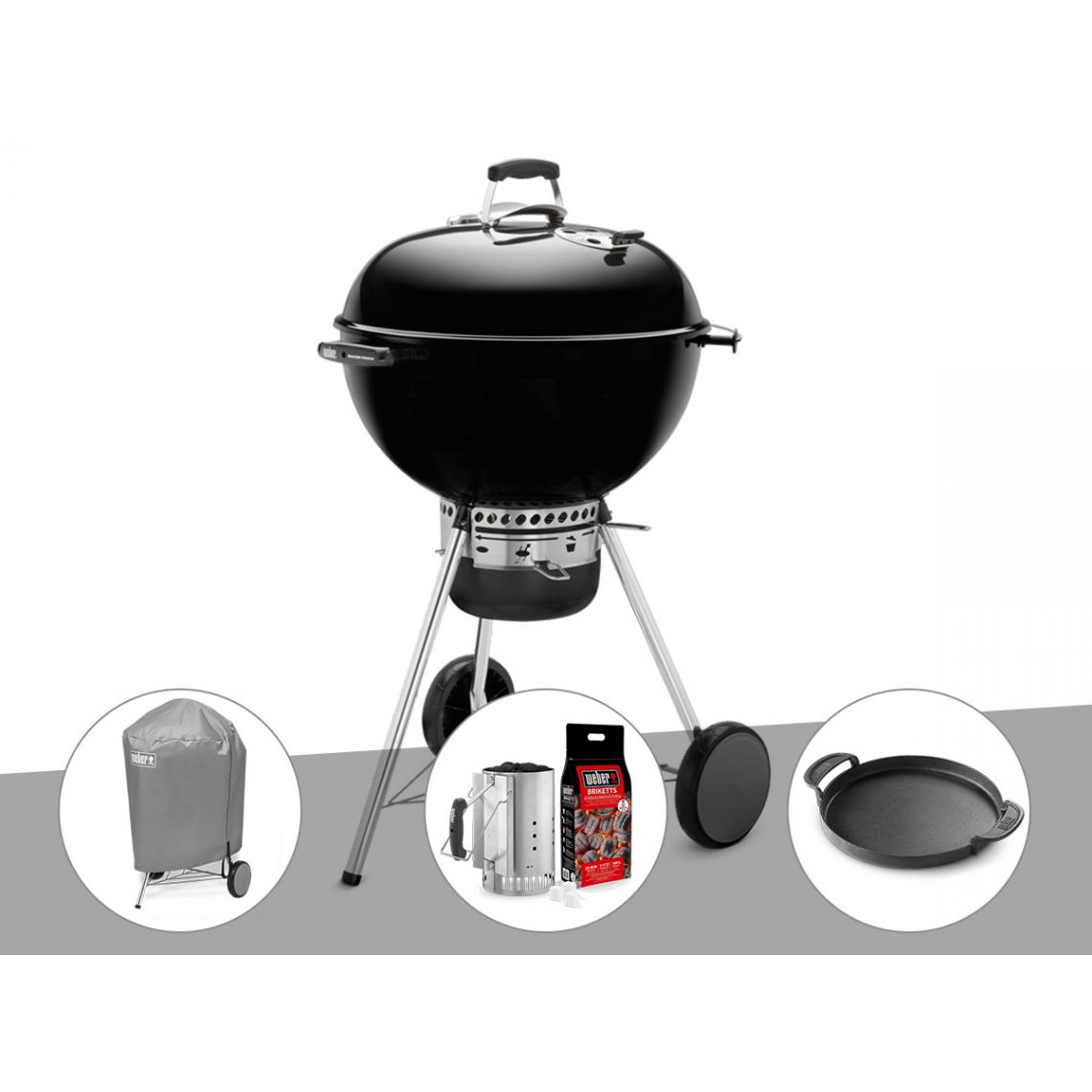 barbecue-weber-master-touch-gbs-57-cm-noir-housse-kit-cheminee-plancha-6743906-23199235_1140x1140.jpg Barbecue Weber Master-Touch GBS 57 cm Noir + Housse + Kit Cheminée + Plancha – Image 1