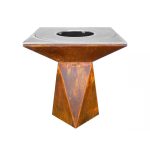 Brasero Artiss G1 Corten plaque acier carbone