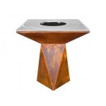 Brasero Artiss G1 Corten plaque de cuisson acier inoxydable alimentaire – Image 2