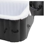 Spa gonflable carré 4 personnes piscine 600L jacuzzi massage extérieur 150x150cm – Image 6