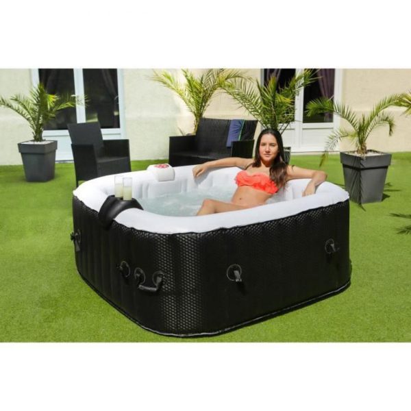 SUN SPA Spa gonflable carre Laminee